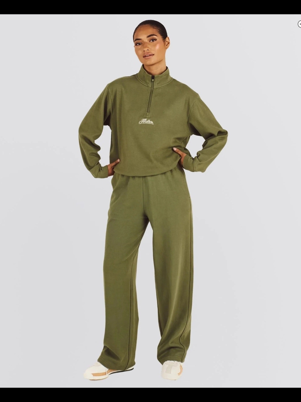 NWT Malbon Womens Adeline Sweatpants Olivine
